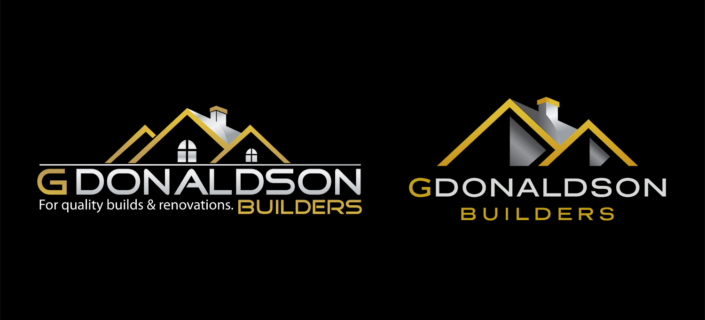 Old versus new GD Builders logo redesigned