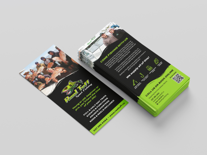 Reel Tuff Fishing business cards and brochures by Merge Media