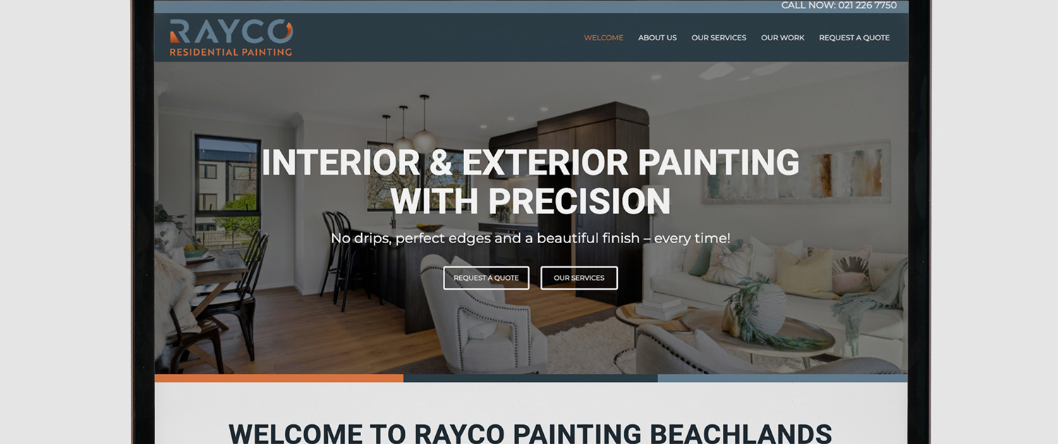 Rayco Site mockup