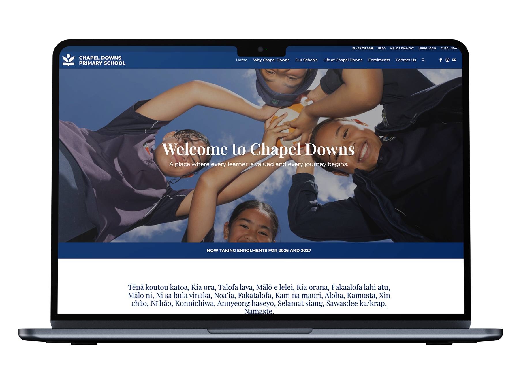 Merge Media Site - Chapel downs mockup